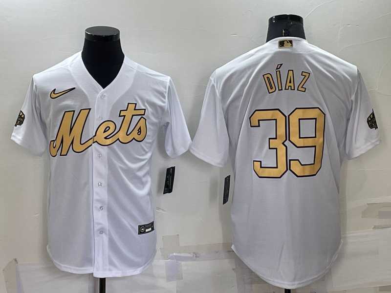 Men's New York Mets #39 Edwin Diaz White 2022 All Star Stitched Cool Base Nike Jersey,We sell and wholesale Men's New York Mets #39 Edwin Diaz White 2022 All Star Stitched Cool Base Nike Jersey on line form chian!